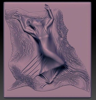 ragazza letto arte bellissimo statua tessuto coperta spremere frenare ombra desiderio sculture 3d print model - Mito3D