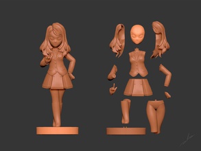 girl idol games-toys woman art love sexy character statue figure female games toys 3d print model - Mito3D