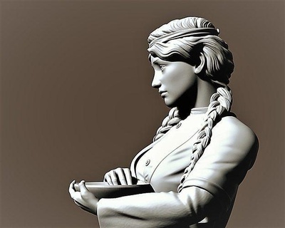 ragazza modello carattere cartone animato corpo femmina anatomia viso bellissimo umano bellezza persona 3d Stampa stampabile donna arte sculture 3d print model - Mito3D