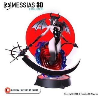 girl sucubus portal demon creature character messias print figure miniature statue sculpture woman magical dark art sculptures 3d print model - Mito3D