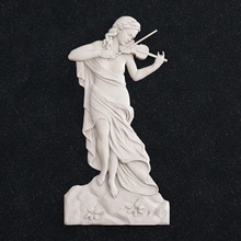 fille violon sculpture art statue femme musique instrument musical guitare piano sculptures 3d print model - Mito3D