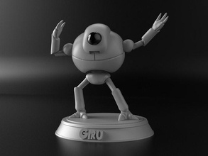 giru esfera dragão gt ventilador arte 3d impressão modelo robô figura conceptual andróide personagem brinquedo jogos brinquedos 3d print model - Mito3D