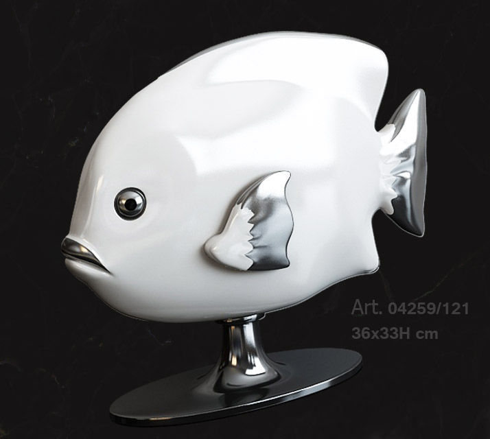 4259 giulia mangani balık sanat heykel İtalya dekor heykeller 3D print model - Mito3D