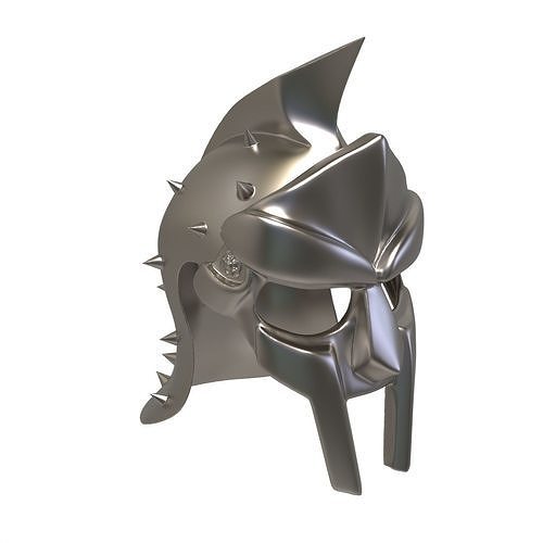 gladiador casco esculpido Caballero armadura proteccion militar personaje guerrero espada arma proteger soldado medieval cruzado máscara juegos juguetes 3D print model - Mito3D