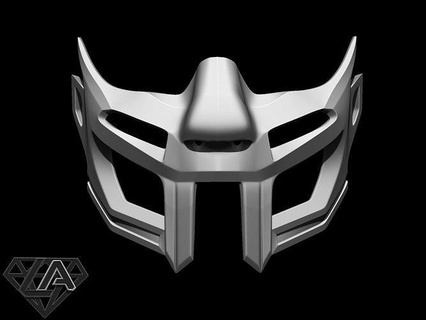 gladiator mask lion style airsoft cosplay warrior knight helmet animal protect accessories art armour printable armor tiger games toys game 3d print model - Mito3D