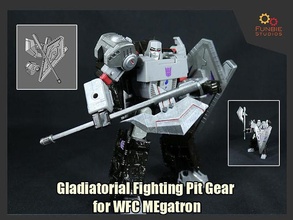 gladyatör savaş çukur dişli transformatörler wfc megatron oyunlar oyuncaklar 3d print model - Mito3D