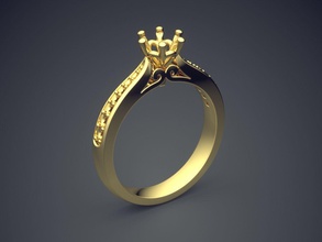 minimalist nişan yüzüğü göz alıcı takı altın mücevher yüzük düğün elmas parlak cad gem platin yazdırılabilir Gümüş detay tasarım 3d print model - Mito3D