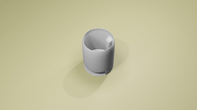 di vetro caffè astratto plastica art tazza tè prodotti per la casa articoli tavola statua mobili forma geometrica vuoto minimalista cucina pranzo e sala da 3d print model - Mito3D