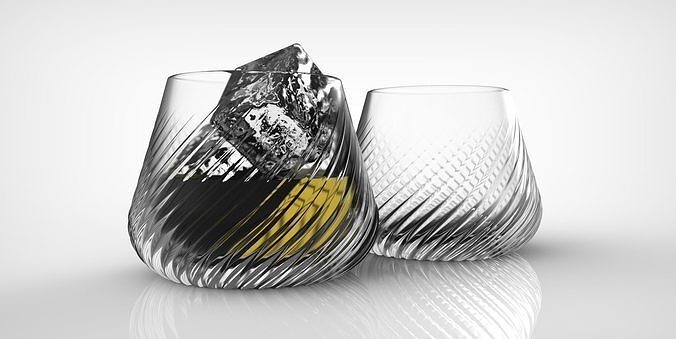 Glas Whiskey Wein Licht Tasse Schmuck Getränk Alkohol Beleuchtung 3d Ätzmittel Lichter Schatten Haus 3D print model - Mito3D