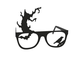 glasses halloween 3d spooky fashion 3d print model - Mito3D