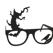 glasses pair of tree bat cat halloween fashion 3d print model - Mito3D