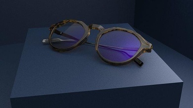 óculos Óculos lente arte oculos escuros moda 3d print model - Mito3D