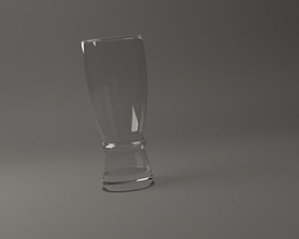 glassware--- beer glass 002 glassware tableware drink tumbler cup goblet houseware drinking glasses beerglass printed design crystal alcohol bar pub restaurant house kitchen dining 3d print model - Mito3D
