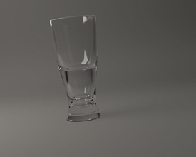 glassware--- beer glass 003 glassware tableware drink tumbler cup goblet houseware drinking glasses beerglass inverted design bar dining room pub restaurant printed alcohol house kitchen 3d print model - Mito3D