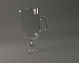 glassware irish kaffee glas 001 glaswaren geschirr getränk becher tasse kelch haushaltswaren trinken brille irisch alkohol essen zimmer cocktail kristall design bar kneipe haus küche 3d print model - Mito3D