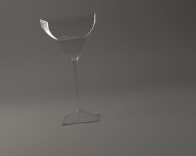 glassware square coquetel vidro 002 talheres bebida copo cálice utensílios domésticos bebendo óculos quadrado licor jantar martini Barra bar espírito restaurante Projeto 3d print model - Mito3D