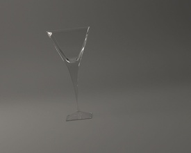 glassware---square cocktail glass 004 glassware tableware drink tumbler cup goblet houseware drinking glasses liquor dining room martini spirit square design printed crystal liquid house kitchen 3d print model - Mito3D