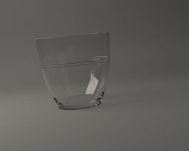 glassware water vidro 011 talheres bebida copo cálice utensílios domésticos bebendo óculos jantar água Projeto impresso cristal cilindro casa cozinha 3d print model - Mito3D