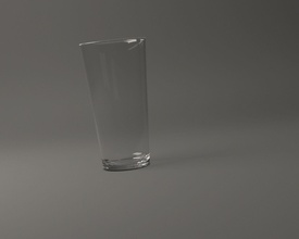 glassware---water glass 015 glassware tableware drink tumbler cup goblet houseware drinking glasses dining room waterglass water crystal printed container cylinder house kitchen 3d print model - Mito3D