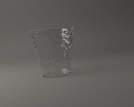 glassware water vidro 025 talheres bebida copo cálice utensílios domésticos bebendo óculos jantar projeto impresso cristal recipiente cilindro água alívio onda casa cozinha 3d print model - Mito3D