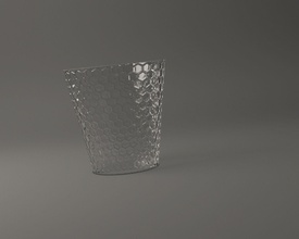 glassware water bicchiere 033 cristalleria stoviglie bevanda tazza calice casalinghi potabile bicchieri cenare camera design stampato cristallo d 39 acqua cilidner contenitore sollievo alveare Casa 3d print model - Mito3D