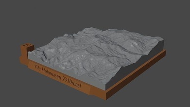 gle tumblr Montagne paysage volcan terrain environnement nature photogrammétrie élévation dem science 3d print model - Mito3D