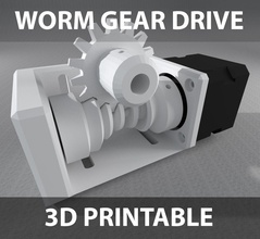 globoid worm gear drive cog wheel transmission rotate rotation rotary motion machine sprocket component tooth teeth mesh mechanical engineering print science 3d print model - Mito3D