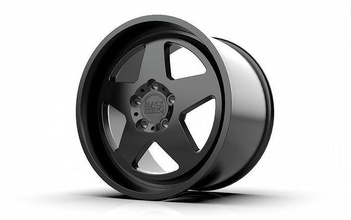 gloss black rhino crossover wheel series american racing truck tire chrome rim aluminum car isolated race automotive 4x4 hobby diy 3d print model - Mito3D