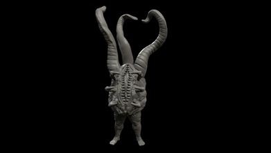 gluttony v1 tentacle mouth teeth warhammer chaos unclean rot games toys board 3d print model - Mito3D