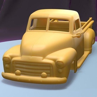 gmc 9300 pickup truck 1952 printable car body slot scalextric tamiya rc miniz control crawler ninco kyosho scx axial games toys game accessories 3d print model - Mito3D