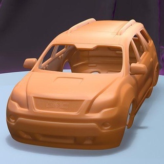 gmc acádia 2011 imprimível carro corpo fenda escalextrico Tamiya rc miniz controle rastejante ninco Kyosho scx axial 3d print model - Mito3D