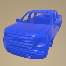 gmc serra equipe técnica elevação 1500 2020 imprimível carro corpo 1 10 partes escalextrico Tamiya rc miniz rastejante 3d print model - Mito3D