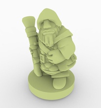 gnome art statuette la statue le nain warior guerre sculptures 3d print model - Mito3D
