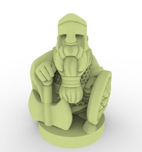 gnome art guerrero la guerra fantasía criatura de ficción escultura caballero las esculturas 3d print model - Mito3D