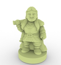 gnome art gname guerrero la guerra de fantasía juego juguete caballero amored escultura las esculturas 3d print model - Mito3D