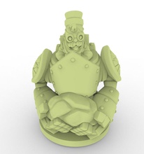 gnome art guerrero la guerra fantasía criatura de ficción caballero el escudo juego juguete escultura las esculturas 3d print model - Mito3D
