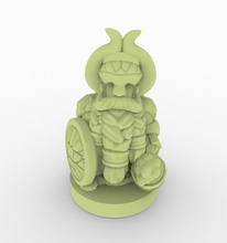 gnome figure statuete warior statue art toy sculptures 3d print model - Mito3D
