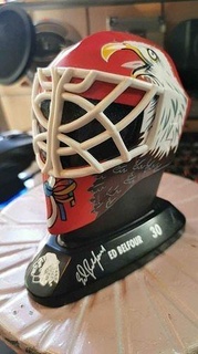 Tormann Maske Belfour 30 Eishockey Chicago Kunst scannt Repliken 3d print model - Mito3D
