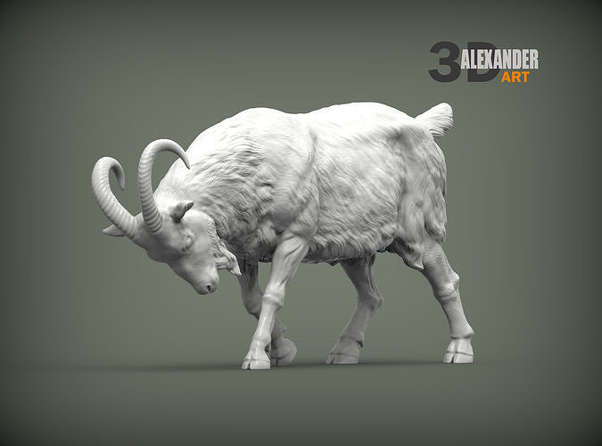 keçi saldırılar doğa memeli hayvan Evcil Hayvan heykel heykelcik hatıra mevcut 3d Yazdır model şekil vermek Sanat heykeller Süt Çiftlik 3D print model - Mito3D
