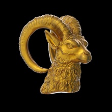 3d keçiye kafa modeli sanat hayvanlar memeliler dağ vahşi yaban hayatı keçi koyun toynak yün çiftlik ahır hayvan Hayvanat Bahçesi kamışı kolu heykeller 3d print model - Mito3D