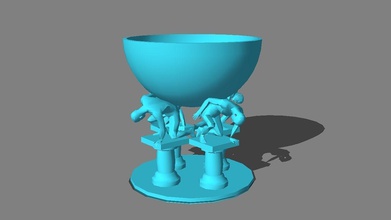 Kelch 20 cm hoch verschiedene Ausführungen Haus goblit calix cup Glas Marmor Küche Essen Esszimmer 3d print model - Mito3D