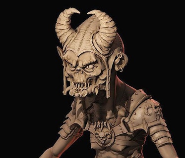 cin cüce Kobold böcek ayı HobGeblin trol canavar fantezi iblis baskı Yazdır minyatür mağara spelaean oynamak kötü savaşçı heykel Sanat heykeller 3d print model - Mito3D