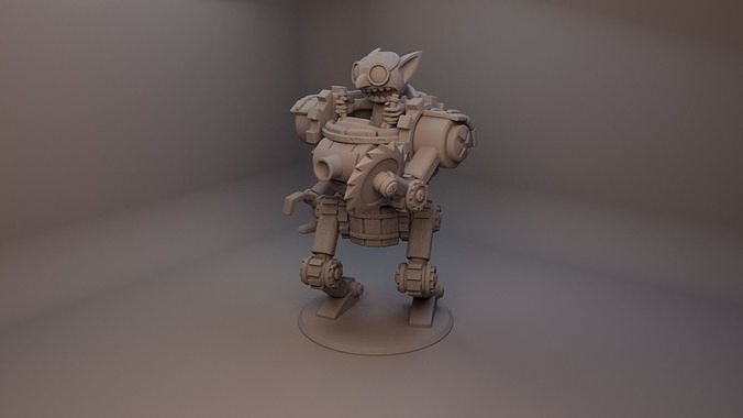 goblin pesante fanteria barile mech 1 fantasia stampabile scultura proxy warhammer 40k grot dnd gioco ruolo rpg tavolo passatempo Fai 3D print model - Mito3D