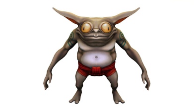 goblin imp 3d model scifi rpg character tolkien fiction monster figure low poly printable game film dungeons dragons orc painted games toys 3d print model - Mito3D