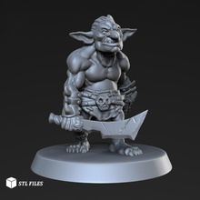 goblin miniature tabletop game printable model hobgoblin mniature fantasy monster dnd dungeons dragons wargaming boardgame 3d printing toy figure fighter warrior games toys board 3d print model - Mito3D