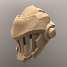 goblin slayer helmet battle damage goblinslayer 3dprint stl cosplayer hobby diy 3d print model - Mito3D