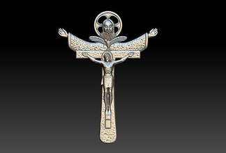 god cross christ cruz jesus crucified cristo deus ceu catholic catolico crucifixo crucificado mao religion sacred religiou object symbol jesu art jewelry pendants 3d print model - Mito3D
