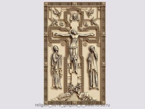 god crucified art carved christ cnc icon jesus miniatures other panno relief wood sculptures 3d print model - Mito3D