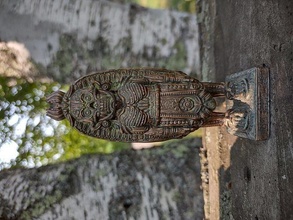 dio of morte maya incan inca azteco olmec statua antico alieno mostro conceptart scifi fantasia tavolo mini diete effigie arte sculture 3d print model - Mito3D