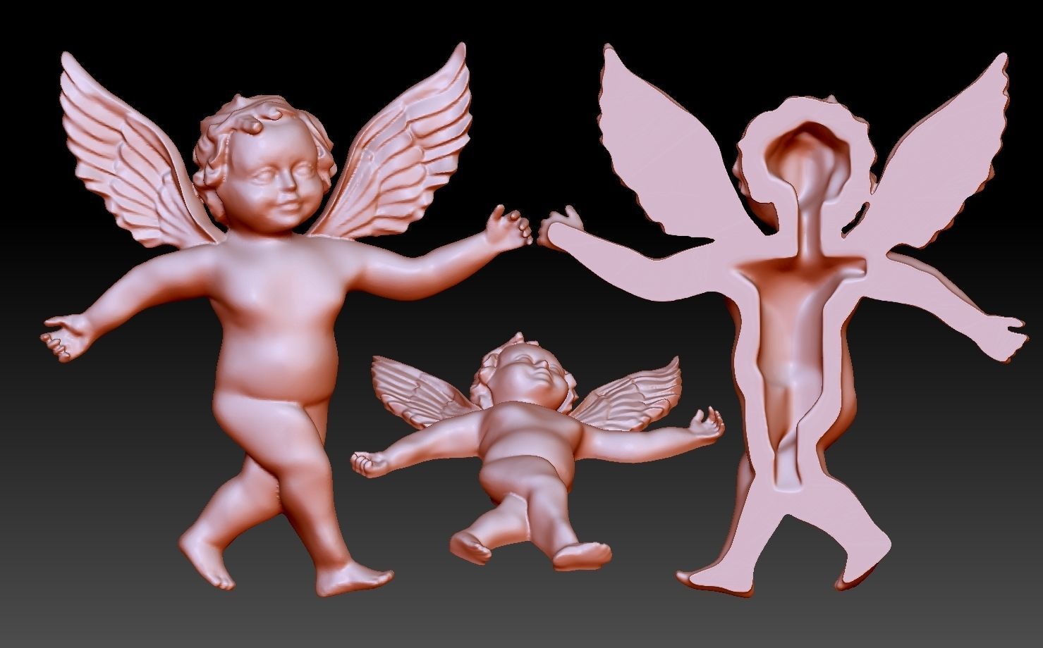 Tanrı eros takı aşk heykel mitoloji melek bebek rahatlama kolye 3d yazdırılabilir 3D print model - Mito3D